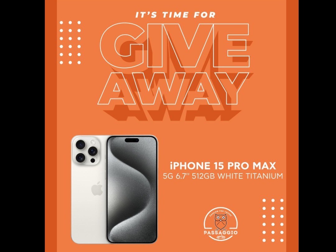 📱 iPHONE 15 PRO MAX 📱 GIVEAWAY ALERT 🎁